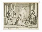 Gaetano Berenstatt as Flavio, Francesca Cassoni as Emilia and Francesco Bernardi Senesino as Guido in Handel's Flavio by Unknown