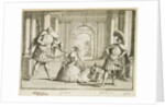 Gaetano Berenstatt as Flavio, Francesca Cassoni as Emilia and Francesco Bernardi Senesino as Guido in Handel's Flavio by Unknown