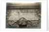 Photograph showing a cast of the inscription on the base of Trajan's Column, in the Victoria and Albert Museum by Anonymous