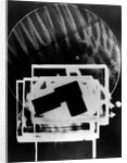 Fotogramm of a complex area of white rectangles by László Moholy-Nagy