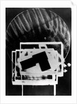 Fotogramm of a complex area of white rectangles by László Moholy-Nagy