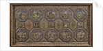 Rectangular panel of fifty-seven tiles, workshop of Ali Muhammad Isfahani by Ali Muhammad Isfahani