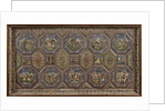 Rectangular panel of fifty-seven tiles, workshop of Ali Muhammad Isfahani by Ali Muhammad Isfahani
