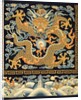 Tapestry with a five-clawed dragon pursuing a pearl amid clouds by Unknown