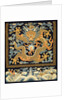 Tapestry with a five-clawed dragon pursuing a pearl amid clouds by Unknown