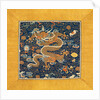 Dragon robe fragment with a gold border by Unknown