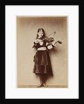 Xie (Alexandra) Kitchin playing a violin by Charles Lutwidge Dodgson