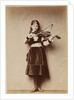 Xie (Alexandra) Kitchin playing a violin by Charles Lutwidge Dodgson