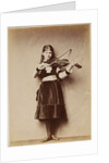 Xie (Alexandra) Kitchin playing a violin by Charles Lutwidge Dodgson