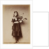 Xie (Alexandra) Kitchin playing a violin by Charles Lutwidge Dodgson