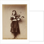 Xie (Alexandra) Kitchin playing a violin by Charles Lutwidge Dodgson