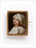 Micromosaic brooch depicting Beatrice Cenci by Anonymous