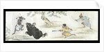 Hunting scenes from the life of the Ainu by School of Hanabusa Itcho