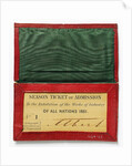 Season Ticket of Admission to the Exhibition of the Works of Industry of All Nations 1851, with Prince Albert's signature by Anonymous
