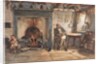 Interior of a cottage by Charles West Cope