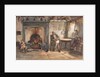 Interior of a cottage by Charles West Cope