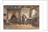 Interior of a cottage by Charles West Cope