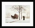The Great Frost, Snow Scene Along the Embankment by Paul Martin