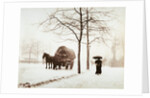 The Great Frost, Snow Scene Along the Embankment by Paul Martin