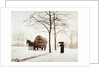 The Great Frost, Snow Scene Along the Embankment by Paul Martin