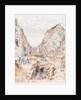 Rue d'Allent, St Omer: Celebrations and Sewer Mending by Thomas Hennell