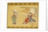 Fan seller and courtesan by Tsunemasa Kawamata