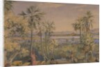 View eastwards from the steps behind Mount Mary Church, Bandra, Bombay by William Carpenter