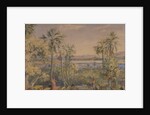 View eastwards from the steps behind Mount Mary Church, Bandra, Bombay by William Carpenter