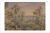 View eastwards from the steps behind Mount Mary Church, Bandra, Bombay by William Carpenter