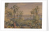 View eastwards from the steps behind Mount Mary Church, Bandra, Bombay by William Carpenter