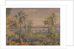 View eastwards from the steps behind Mount Mary Church, Bandra, Bombay by William Carpenter